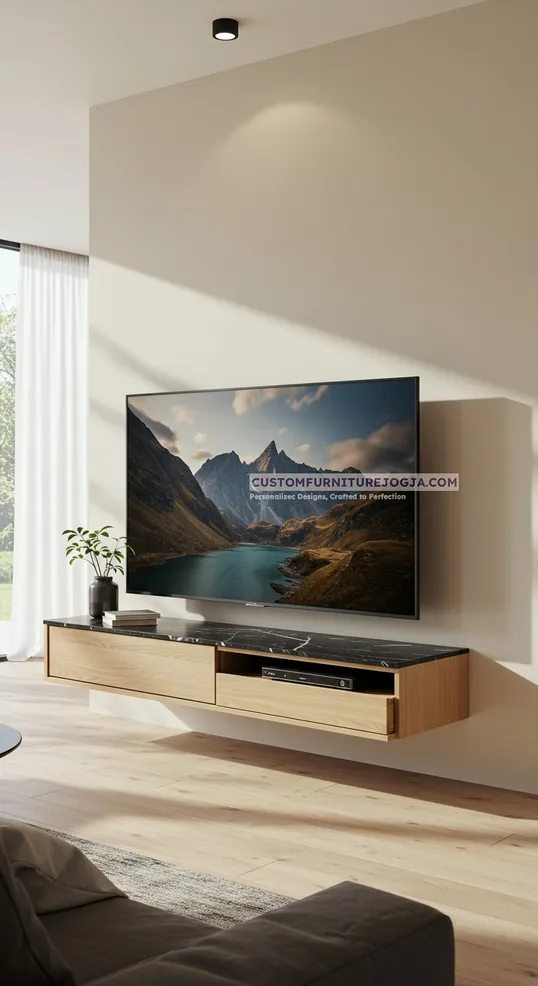 Jasa Pembuatan Cabinet tv kecil Jogja